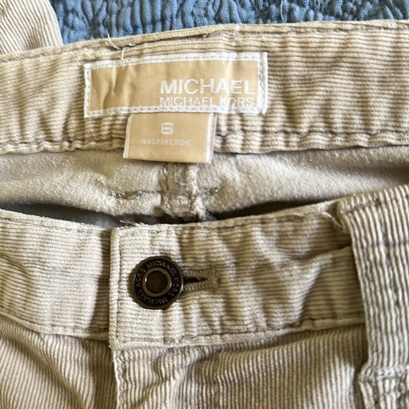Michael Kors Light Tan Corduroy Pants - Picture 7 of 8